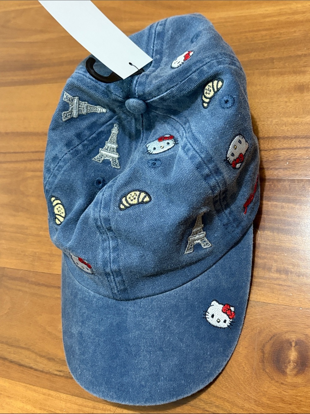 Hello Kitty denim baseball cap Hello Kitty hat HELLO KITTY Paris Baseball cap